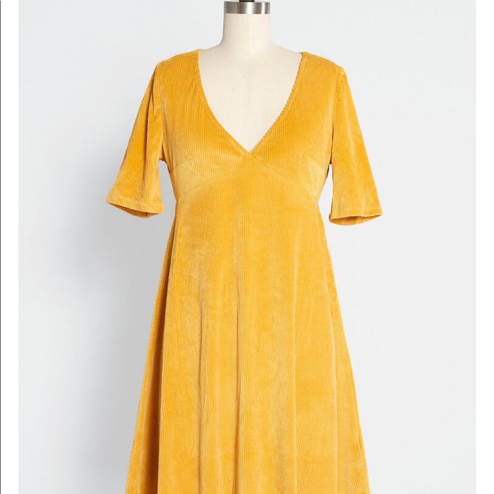 Mustard yellow babydoll dress - never worn.